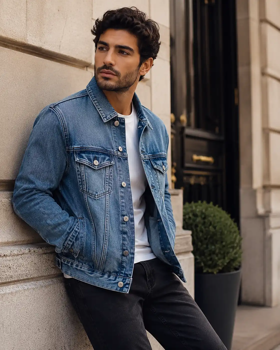 Men's classic denim jacket