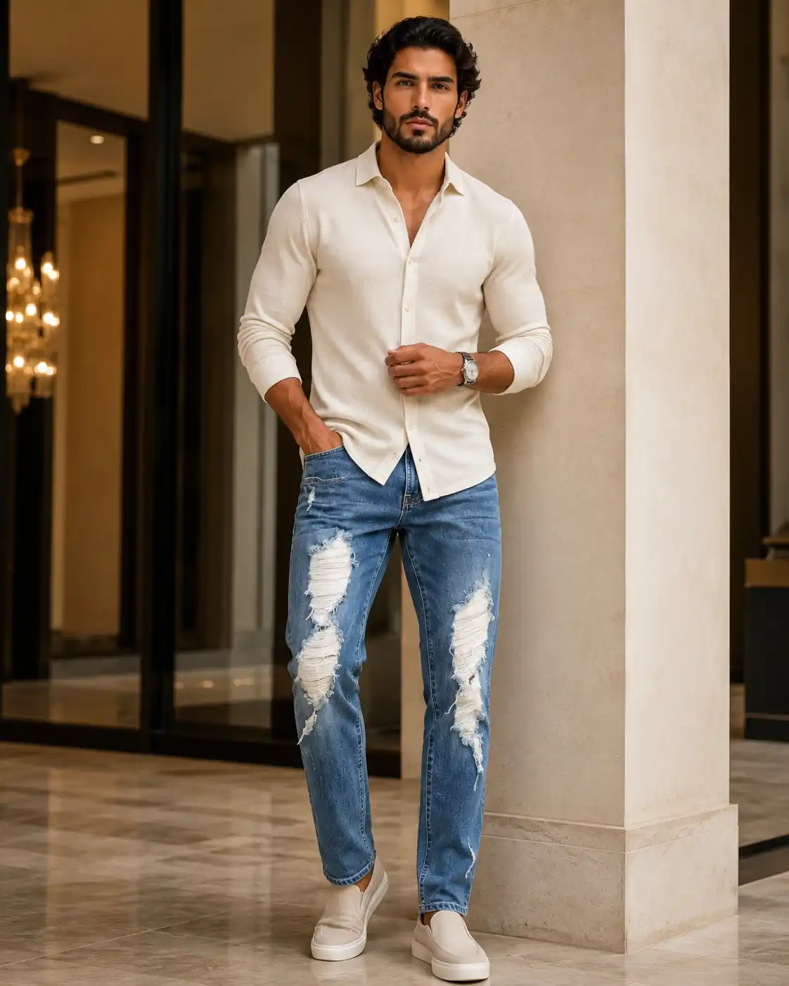 Men's vintage straight jeans